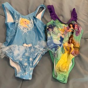 Lot 2 Disney Bathing Suits 2T